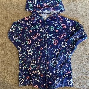 Girls SO light weight zip up hoodie